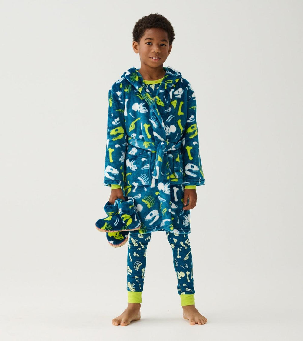 Hatley Sleepwear | Boys Baby Boys Dino Fossils Fleece Robe