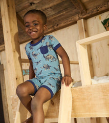 Hatley Sleepwear | Boys Boys Dinosaur Bamboo Short Pajama Set