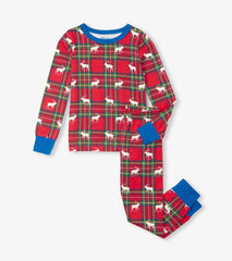 Hatley Sleepwear | Boys Boys Elk Plaid Pajama Set