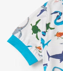 Hatley Sleepwear | Boys Boys Prehistoric Marine Bamboo Short Pajama Set