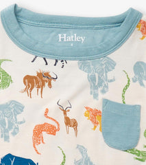 Hatley Sleepwear | Boys Boys Scratchy Safari Bamboo Short Pajama Set