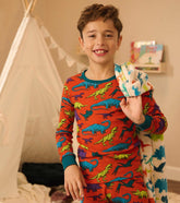 Hatley Sleepwear | Boys Real Dinosaurs Organic Cotton Pajama Set
