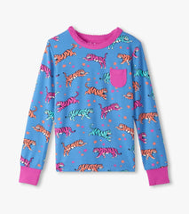 Hatley Sleepwear | Girls Girls Celestial Tigers Bamboo Pajama Set