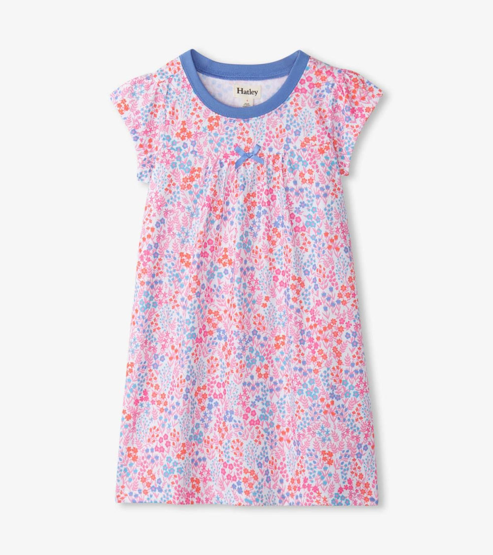 Hatley Sleepwear | Girls Girls Ditsy Floral Short Sleeve Nightgown