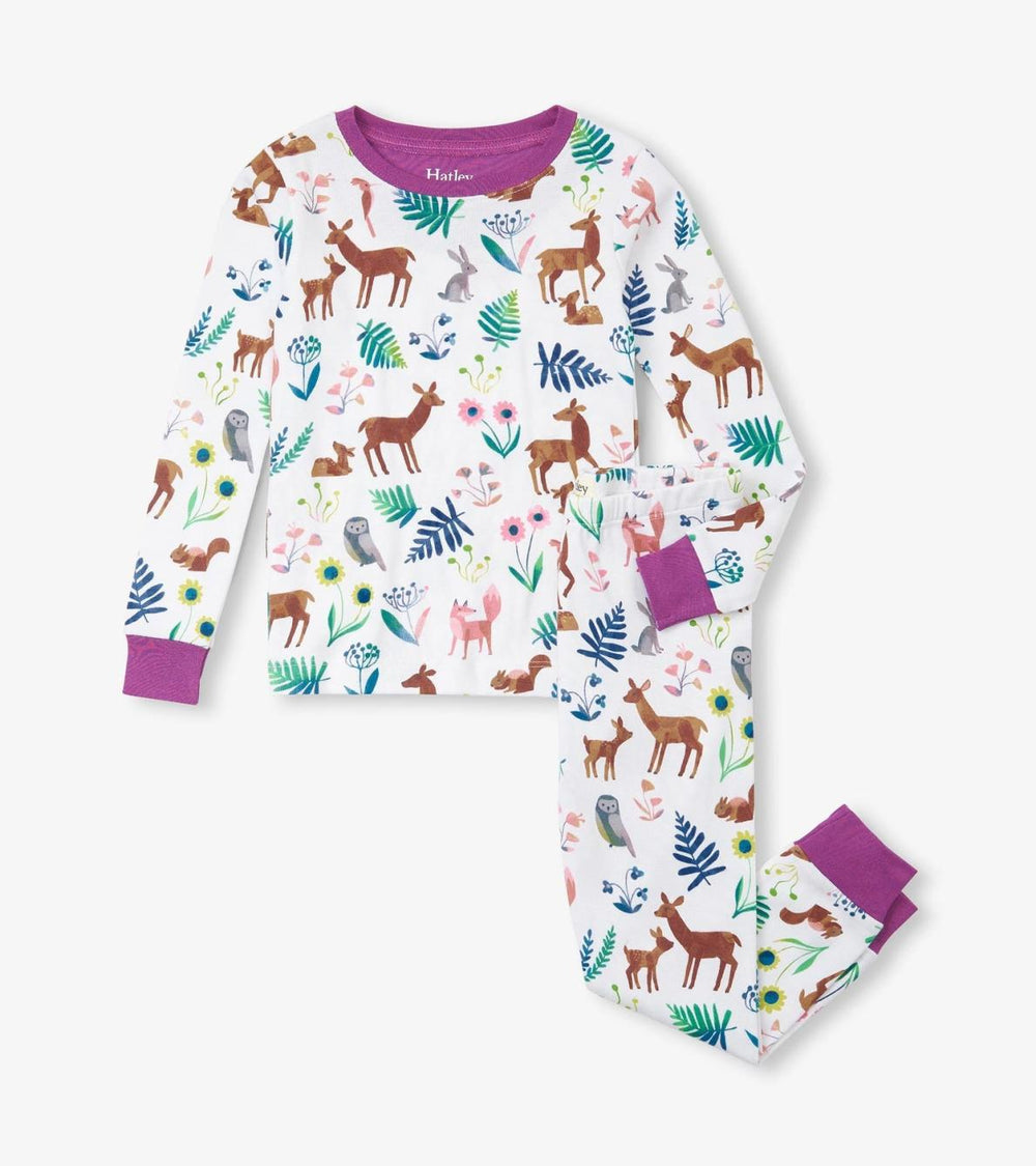 Hatley Sleepwear | Girls Girls Forest Creatures Organic Cotton Pajama Set