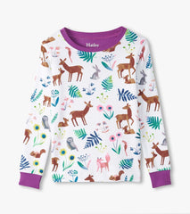 Hatley Sleepwear | Girls Girls Forest Creatures Organic Cotton Pajama Set