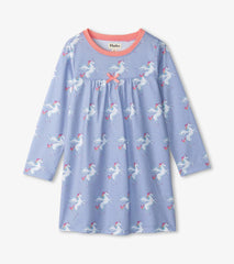 Hatley Sleepwear | Girls Girls Rainbow Unicorn Long Sleeve Nightgown