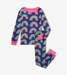 Hatley Sleepwear | Girls Rainbows Organic Cotton Pajama Set