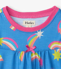 Hatley Sleepwear | Girls Shooting Stars Long Sleeve Girls Nightgown