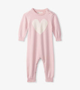 Hatley Sweaters | Baby & Toddler Baby Big Heart Sweater Onesie