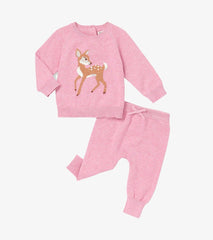 Hatley Sweaters | Baby & Toddler Baby Girls Baby Doe Pullover Sweater & Pants