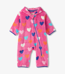 Hatley Sweaters | Baby & Toddler Baby Girls Hearts Fleece Suit