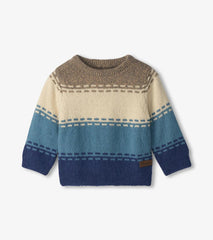 Hatley Sweaters | Baby & Toddler Baby & Toddler Boys Blue Combo Crew Neck Knit Sweater