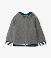 Hatley Sweaters | Baby & Toddler Baby & Toddler Boys Flame Blue Zip-Up Hoodie