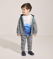 Hatley Sweaters | Baby & Toddler Baby & Toddler Boys Flame Blue Zip-Up Hoodie