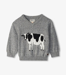 Hatley Sweaters | Baby & Toddler Baby & Toddler Boys Milk Cow V-Neck Sweater
