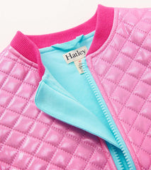 Hatley Sweaters | Baby & Toddler Baby & Toddler Girls Rose Violet Metallic Bomber Jacket