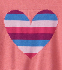 Hatley Sweaters | Baby & Toddler Striped Heart Ruffle Sleeve Sweater