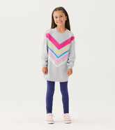 Hatley Sweaters | Girls Girls Chevron Stripe Chunky Sweater Tunic