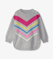 Hatley Sweaters | Girls Girls Chevron Stripe Chunky Sweater Tunic