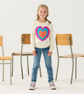 Hatley Sweaters | Girls Girls Layered Hearts Sweater