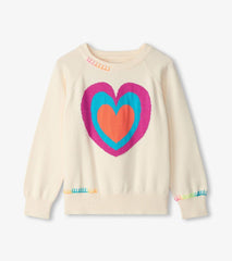 Hatley Sweaters | Girls Girls Layered Hearts Sweater