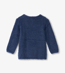 Hatley Sweaters | Girls Girls Metallic Lightning Furry Sweater