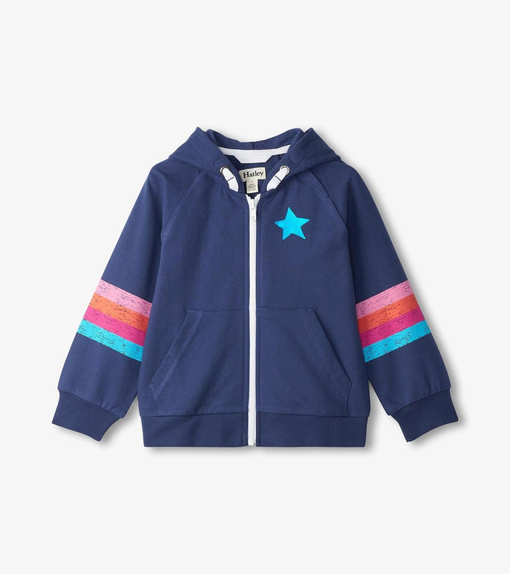 Hatley Sweaters | Girls Girls Star Girl Zip-Up Hoodie