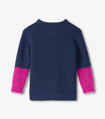 Hatley Sweaters | Girls Girls Throwback Flowers Fluffy Sleeve Sweater Tunic