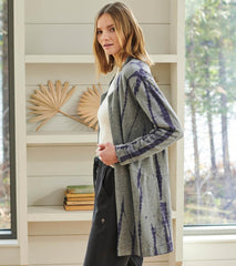 Hatley Sweaters | Women Ami Cardigan - Storm Tie Dye