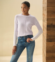 Hatley Sweaters | Women Avery Sweater - Lilac Stripes