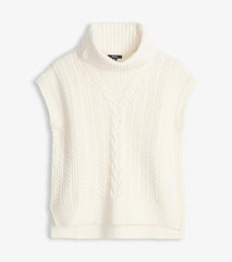 Hatley Sweaters | Women Cable Knit Vest - Winter White