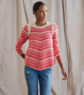 Hatley Sweaters | Women Chevron Swing Sweater - Dawn Sky Stripes