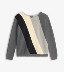 Hatley Sweaters | Women Devon Sweater - Diagonal Stripes