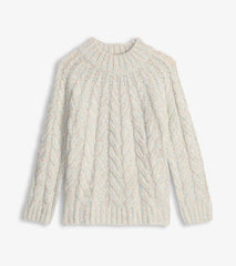 Hatley Sweaters | Women Dylan Cable Knit Sweater - Clear Rainbow