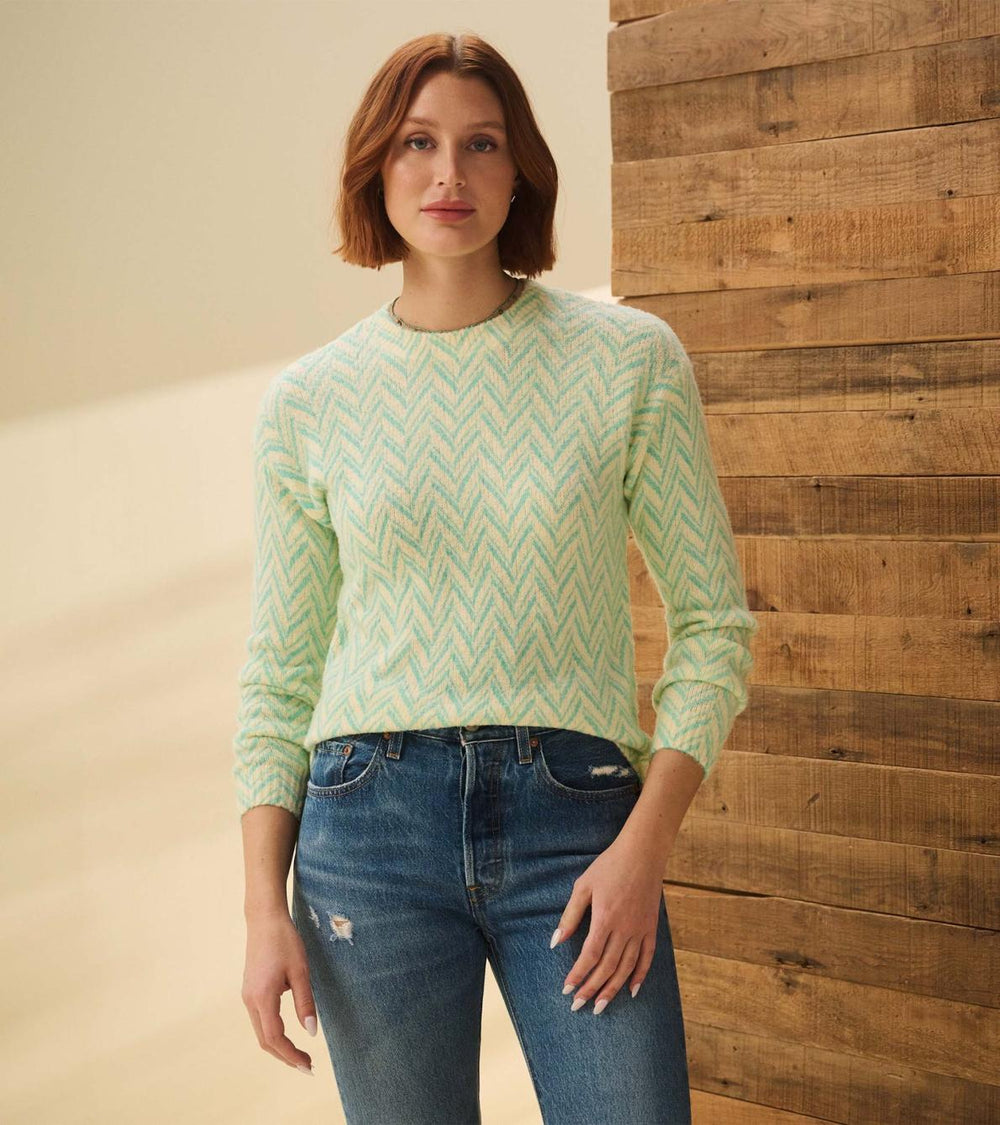 Hatley Sweaters | Women Ella Sweater - Chevron Print