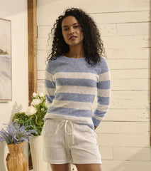Hatley Sweaters | Women Mariner Sweater - Provence Stripes