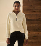 Hatley Sweaters | Women Mock Neck Pullover - Almond Beige