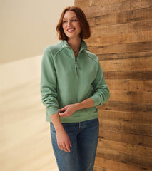 Hatley Sweaters | Women Mock Neck Pullover - Sage Green