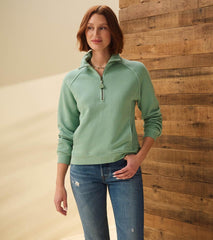 Hatley Sweaters | Women Mock Neck Pullover - Sage Green