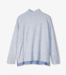 Hatley Sweaters | Women Mock Neck Tunic - Blue Colorblock