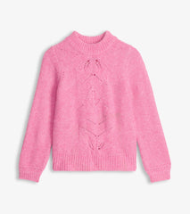 Hatley Sweaters | Women Petal Cable Sweater - Raspberry Pink