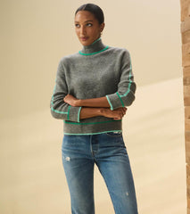 Hatley Sweaters | Women Raglan Pullover - Charcoal Heather