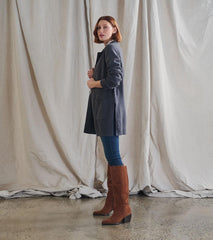 Hatley Sweaters | Women Sweater Blazer - Charcoal Grey