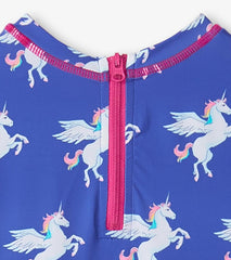 Hatley Swimwear | Baby & Toddler Baby Girls Dazzling Unicorn Rashguard Swimsuit