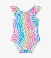 Hatley Swimwear | Baby & Toddler Rainbow Zebra Baby Ruffle Swimsuit