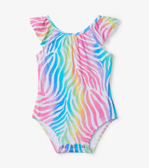 Hatley Swimwear | Baby & Toddler Rainbow Zebra Baby Ruffle Swimsuit