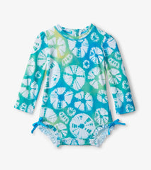 Hatley Swimwear | Baby & Toddler Watermelon Tie Dye Baby Rashguard Swimsuit