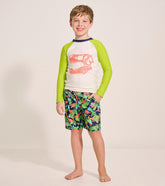 Hatley Swimwear | Boys Boys Dino Skull Long Sleeve Rashguard