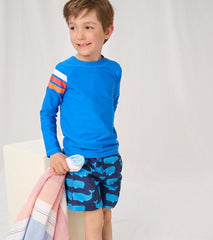 Hatley Swimwear | Boys Surf Stripes Longsleeve Rashguard